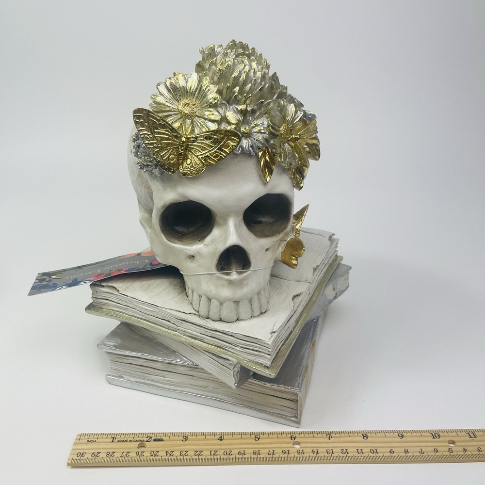 Christian Lacroix Skull Skeleton Head On Old Books Halloween Spooky 2025 Collect - Picture 15 of 16